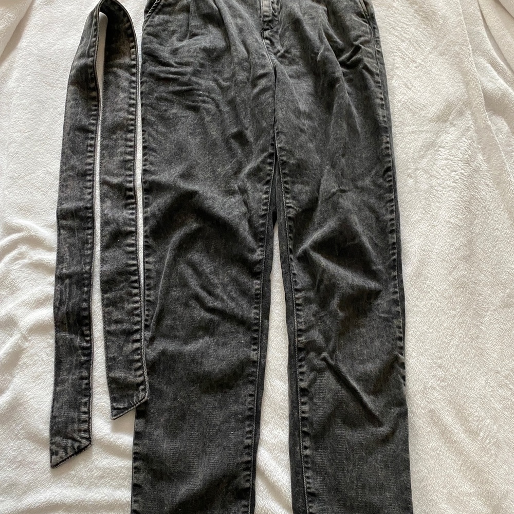 Sézane Austin trousers washed black